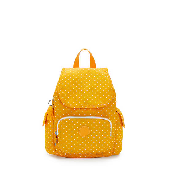 Kipling City Pack Mini Printed Sırt Çantaları Sarı | TR 1720ZU